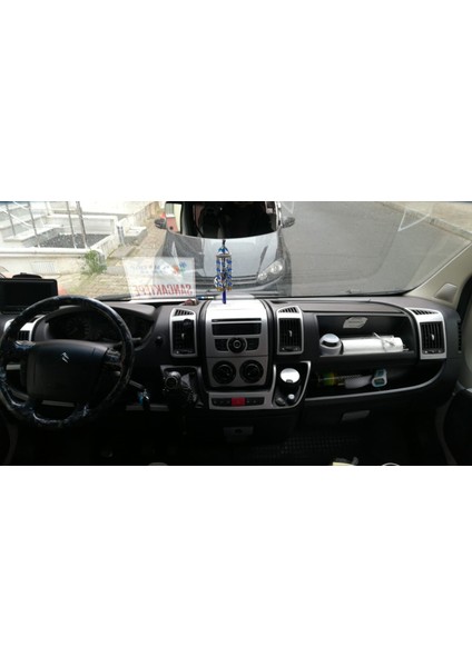 Citroen Jumper/Fiat Ducato/Peugeot Boxer Uyumlu 2006 Sonrası Gri,Torpido Maun Kaplama (Gümüş Gri)