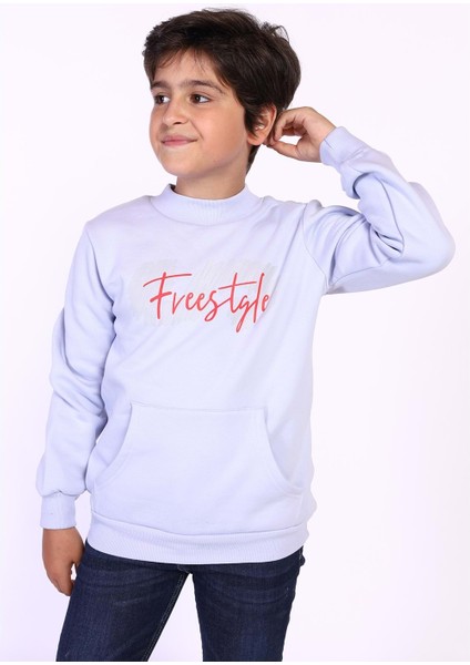 Toontoy Erkek Çocuk Kanguru Cepli Baskılı Sweatshirt fırsatları