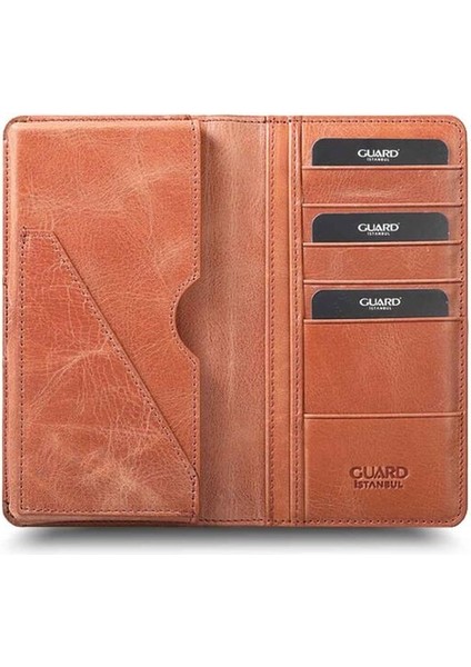Plus Telefon Girişli Antik Taba Hakiki Deri Unisex Cüzdan fiyatları