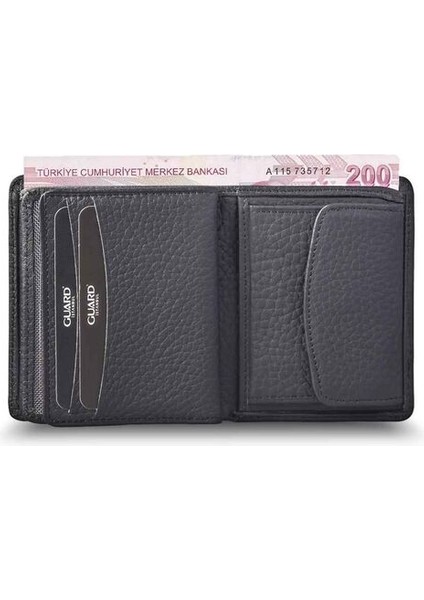 Bozuk Para Girişli Mat Siyah Hakiki Deri Erkek Cüzdanı fiyatları