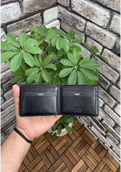 Siyah Safiano Deri Erkek Cüzdanı Hakiki Deri indirimleri