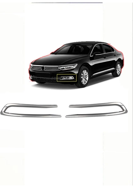 Volkswagen Passat B8 Sis Farı Çercevesi 2 Parça 2015-2019