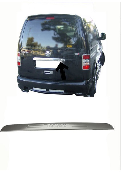 Volkswagen Caddy Krom Bagaj Çıtası Yazılı 2003-2010 Arası P.Çelik