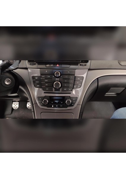Opel Insignia Torpido Konsol Maun Kaplama,Gri Karbon Desen