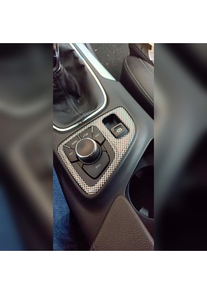 Opel Insignia Torpido Konsol Maun Kaplama,Gri Karbon Desen