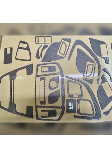 Opel Insignia Torpido Konsol Maun Kaplama,Gri Karbon Desen