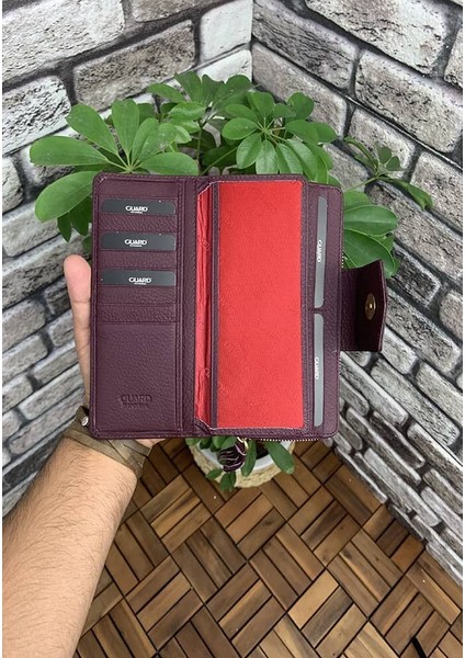 Bordo Mat Fermuarlı ve Hakiki Deri Patlı El Portföyü fiyatları