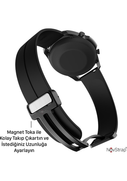 Huawei Watch Gt5 46mm Gt5 Pro Gt4 46mm Gt3 46mm Gt3 Pro Gt3 Se ile Uyumlu Kordon Silikon Magnet Toka fiyatları