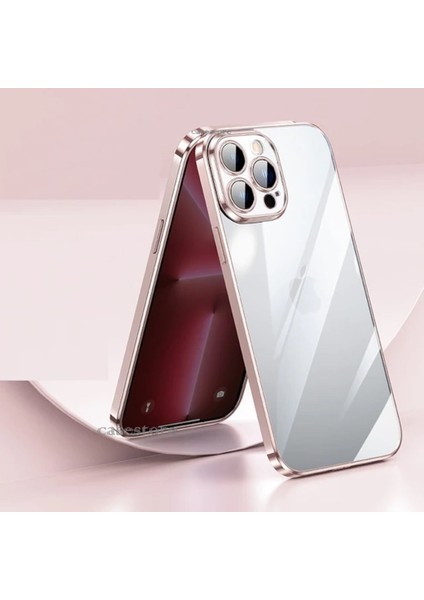Apple iPhone 13 Pro Max Kılıf Kamera Lens Koruyucu 6.7 Inç Için Ultra Ince Sert Pc Arkası Şeffaf Kapak
