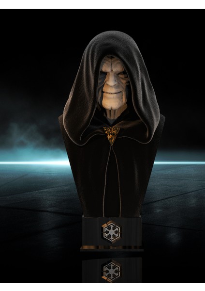 Star Wars Palpatine Bust - Yıldız Savaşları- 10X9X20CM