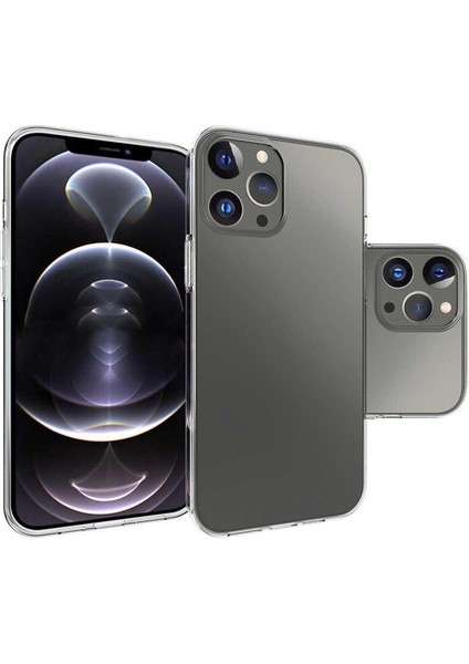 Apple iPhone 14 Pro Max Şeffaf Korumalı Tıpalı Silikon Kapak-Kılıf​​​​​​​​​​​​​​​​​​​​​​​​​​​​​​​​