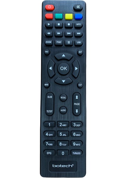 Orjinal Kumanda Sline Arena Mini Hd Uydu Alıcısı Kumandası Kyoto KY-3020 Hd Uydu Kumanda Botech 500 502 Epg Tvradio