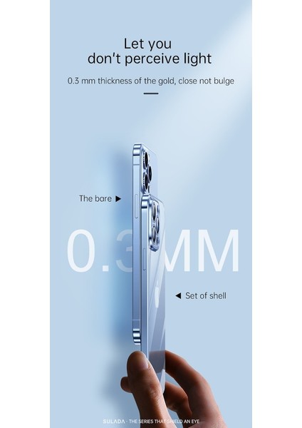 Apple iPhone 13 Pro Max Kılıf Kamera Lens Koruyucu 6.7 Inç Için Ultra Ince Sert Pc Arkası Şeffaf Kapak