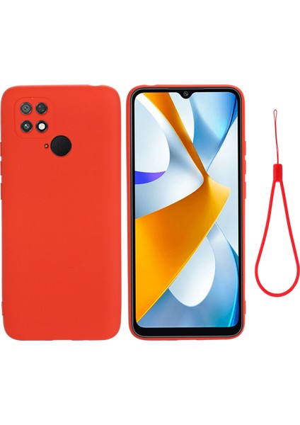 Xiaomi Poco C40 Uyumlu Telefon Kabı - Kırmızı (Yurt Dışından)