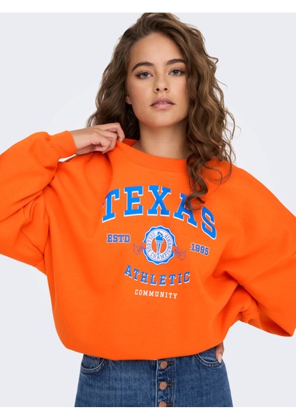 Turuncu Kadın Sweatshirt 15280180