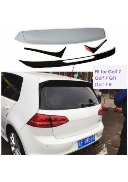 Volkswagen Golf 7 - 7.5 (2012 Sonrası) Gtı Spoiler 4 Parça (Plastik)