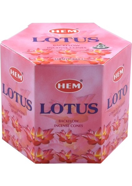 Hem Geri Akışlı Şelale Tütsü Konileri Lotus Çiçeği Aromalı 40 Adet