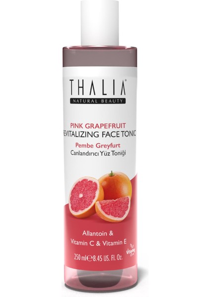Canlandırıcı & Arındırıcı Etkili Pembe Greyfurt Özlü Tonik 250 ml