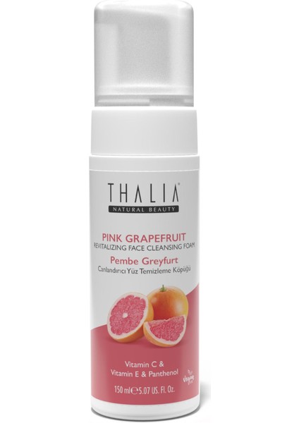 Canlandırıcı & Arındırıcı Etkili Pembe Greyfurt Özlü Yüz Temizleme Köpüğü 150 ml