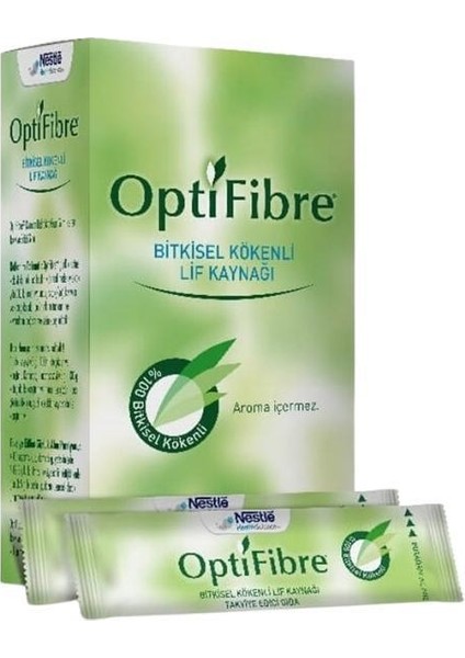 Optifibre Bitkisel Kökenli Lif Kaynağı Takviye Edici Gıda 50gr(10 X 5g Saşe)