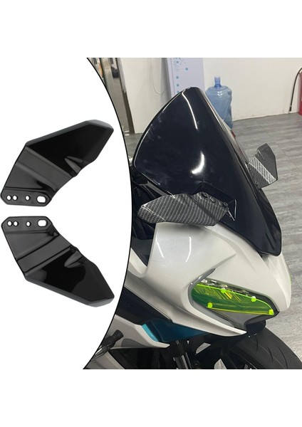 2pcs Abs Aerodinamik Kanat Motosikletleri Parçalar CBR600RR/1000RR Mat Siyah fırsatları