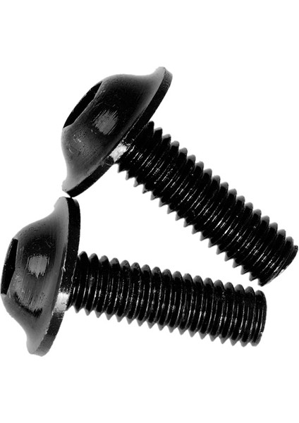 10X Dekoratif Çerçeve Alüminyum Vidalar Kapak 20MMX6MM 20MMX6MM Siyah fırsatları
