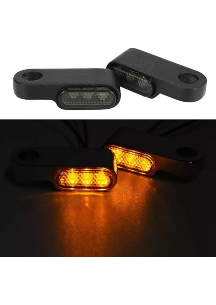 Motosiklet LED Gösterge Işıkları - Siyah(Yurt Dışından) fırsatları