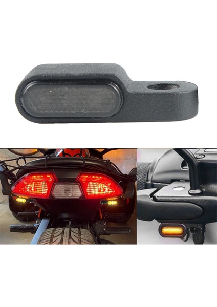 Motosiklet Göstergeleri 12V LED Gidon Yanıp Sönen, Atv Black Için Çizgiye Karşı Çizgi fırsatları