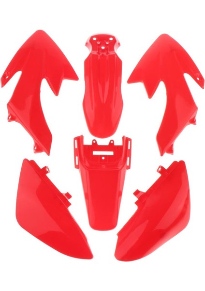 Plastik Muhafız Kaplama Kiti Motosiklet Koruyucusu Vücut Çalışma Fairing Kit Kırmızı