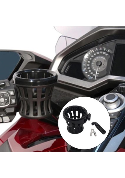 Içecek Fincan Su Şişesi Tutucu Montaj Taşıyıcı Gold Wing Için Uygun GL1800 Siyah fırsatları
