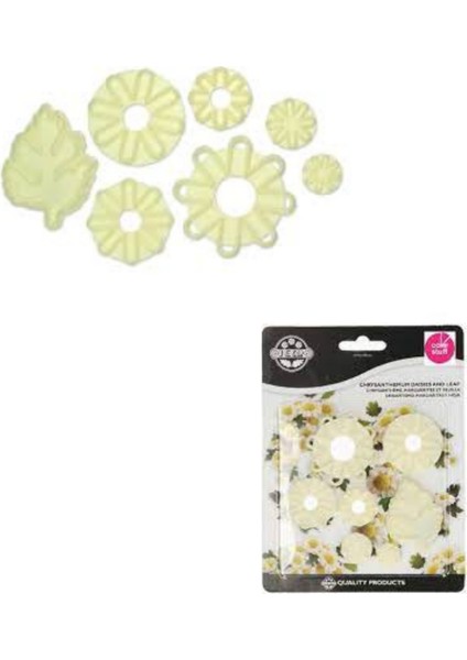 Krizantem Çiçek Plastik Kesme Set