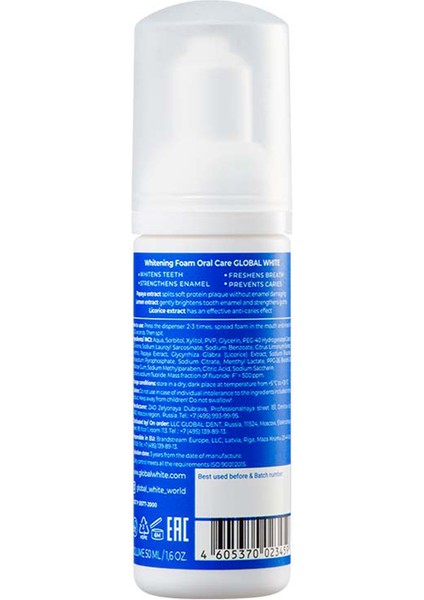 Diş Beyazlatma Köpüğü Taze Nane 50 Ml