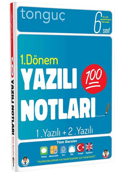 Tonguç Akademi 6. Sınıf Yazılı Notları 1. Dönem 1 ve 2. Yazılı