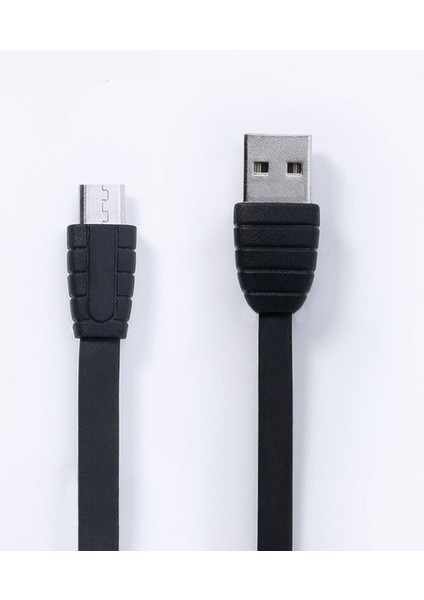 Remax Dream Data ve Şarj Kablosu Çift Yönlü USB Siyah