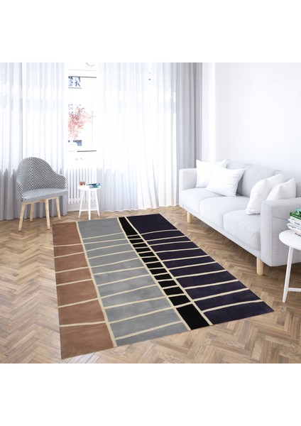 Soho Bamboo Zebra Desenli Modern Halı