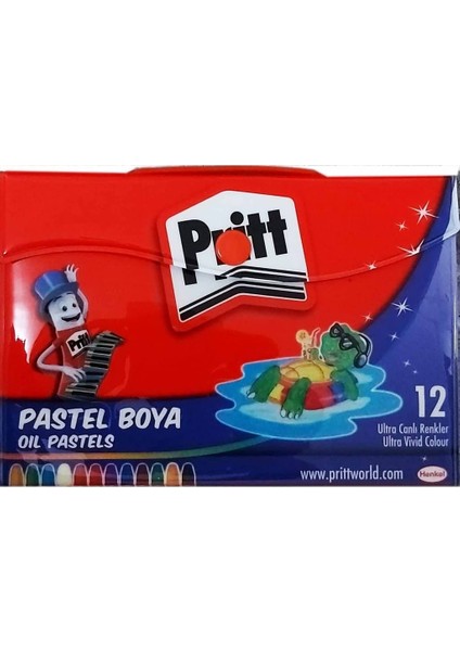 Pritt 12'li Pastel Boya - Çantalı