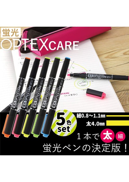 Zebra Optex Care Wkcr1-5 C Floarasan Marker ( 10-Color Set)