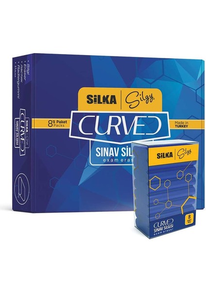 Curved Sınav Silgisi 8'li Sg.53