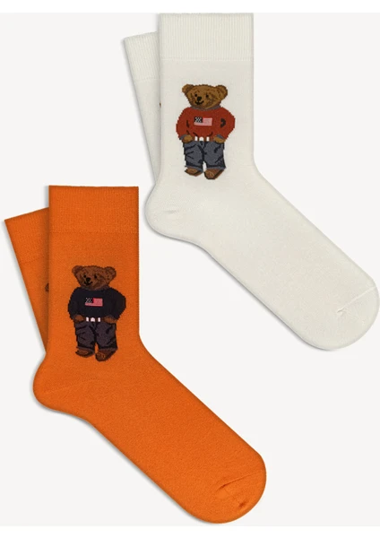 Mono Socks 2'li Teddy Bear Çorap