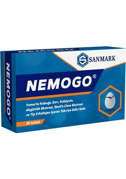 Nemogo Yumurta Kabuğu Zarı 30 Tablet