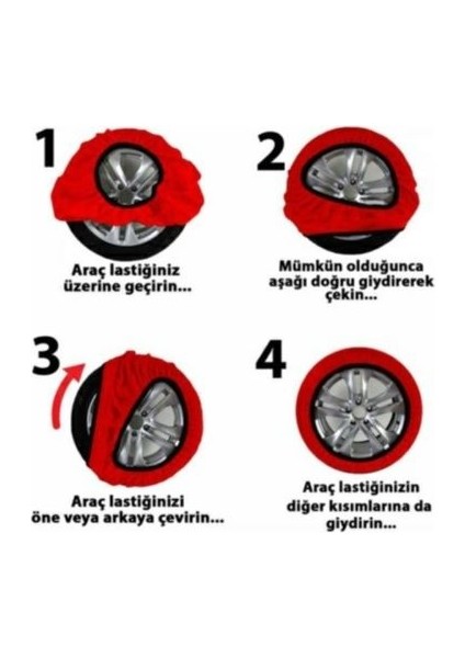 Kar Patinaj Çorabı Kırmızı X Large