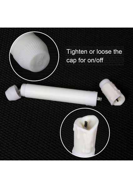 155MM Pil Alevsiz LED Mum Titreyen Işık Konik Dekoratif Mum (Yurt Dışından) fiyatları