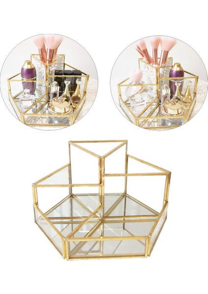 Makyaj Organizatör Tepsisi 5 Uzay Kozmeti Ekran Vaka Depolama Kutusu Için (Yurt Dışından) modelleri