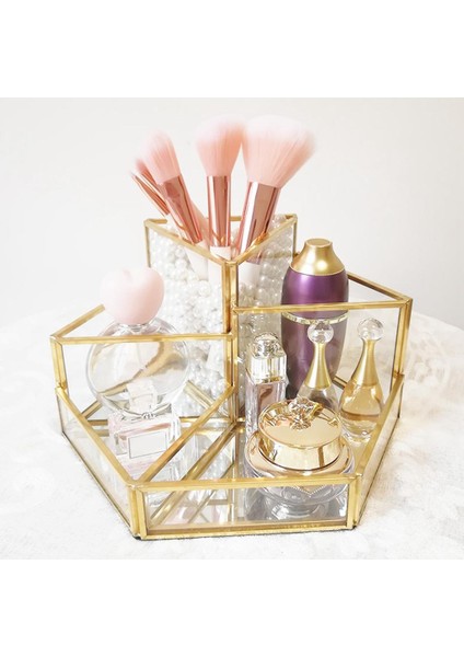 Makyaj Organizatör Tepsisi 5 Uzay Kozmeti Ekran Vaka Depolama Kutusu Için (Yurt Dışından) fırsatları