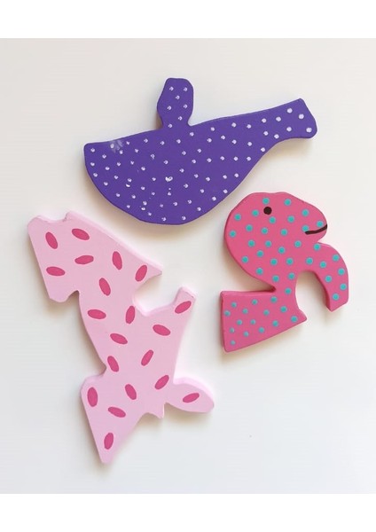 Benekli Pembe Kaplumbağa Ahşap Puzzle Yapboz fiyatları