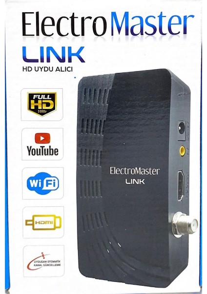 Electromaster Lınk 5000 Kanal Full Hd 1080P Usb- Wıfı-Hd Uydu Alıcısı