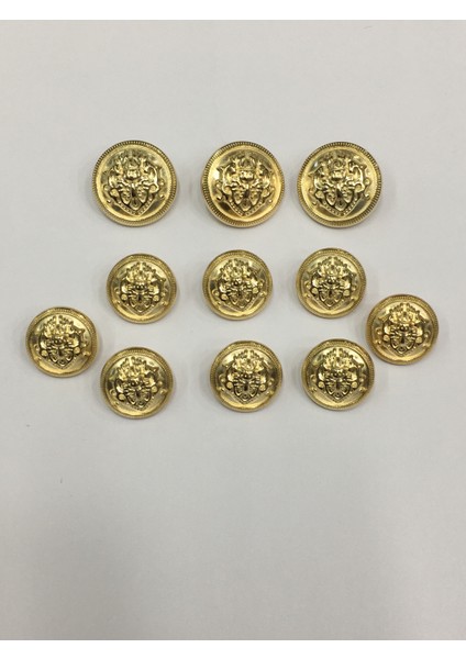 Blazer Ceket Düğmesi Takımı Gold