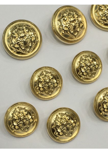 Blazer Ceket Düğmesi Takımı Gold