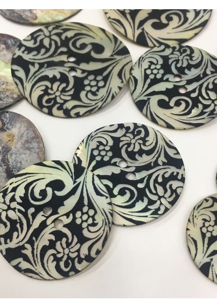 Italyan Işli Sedef Düğme 4 Lü Set 2,3 cm indirimleri