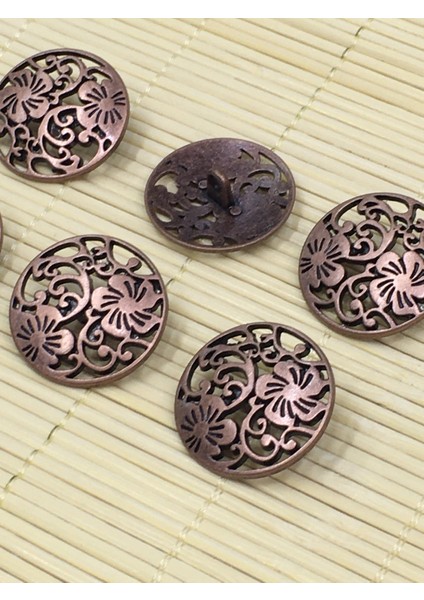 Ceket Düğmesi Desenli Bakır 6 Lı Set fiyatları